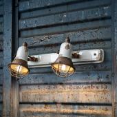 rusztikus vintage retro keramia fali lampa allithato dupla spot regies nappali konyha haloszoba olvasolampa agy fole vilagitas antikolt patinazott feher dupla izzos vilagos ferroluce formavivendi lakberendezesi aruhaz.jpg